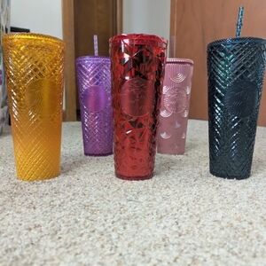 Starbucks Vibrant Tumbler Collection - Red, Orange, Purple, Pink, Green